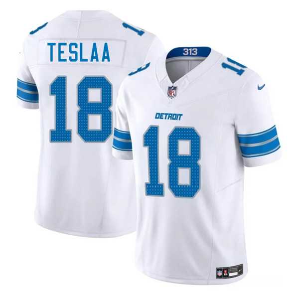 Men & Women & Youth Detroit Lions #18 Isaac TeSlaa White 2025 Draft F.U.S.E. Vapor Limited Stitched Jersey->denver broncos->NFL Jersey
